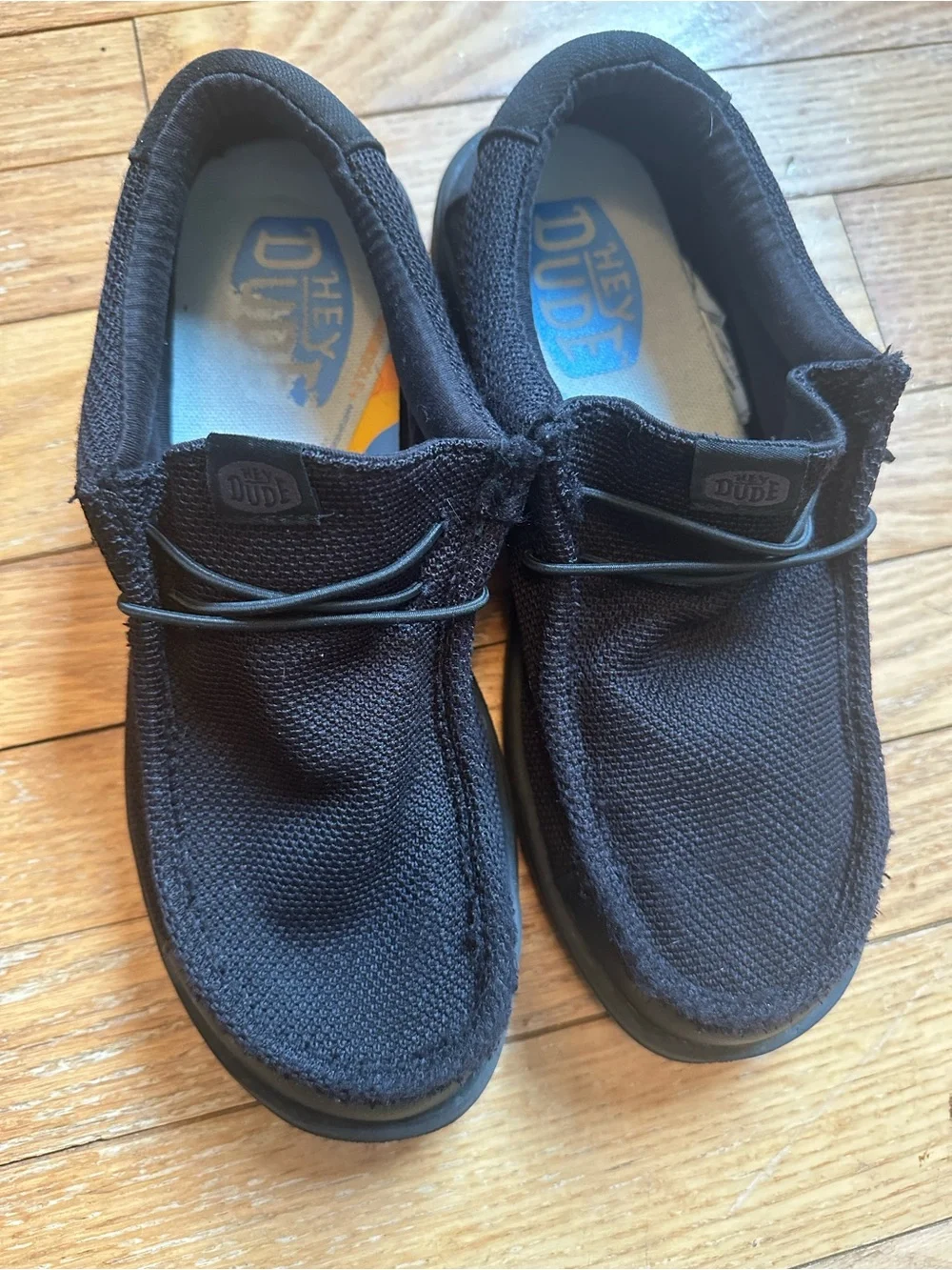 Hey Dude Wally Work CE Black Men's Shoes Size 9 Slip Resistant
